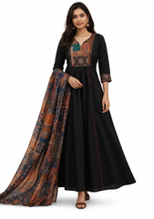 Premium cotton dress, 3 Pieces set